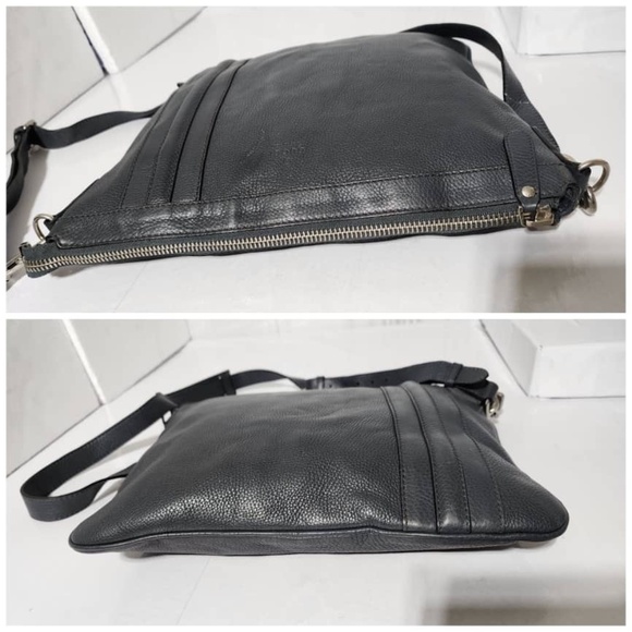 Authentic Gucci Leather Messenger/Crossbody Bag Grey - Picture 14 of 16